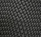RUBBER CROCO TOPY / 4mm /  - colour black - 1/2 sheet