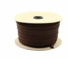 Flat elastic band 10mm - colour brown