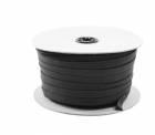 Flat elastic band 10mm - colour black