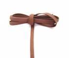 Synthetic covered elastic band 10mm - colour brown