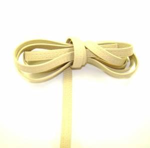 Synthetic covered elastic band 10mm - colour cream