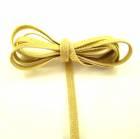 Synthetic covered elastic band 6mm - colour gold