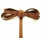 Synthetic covered elastic band 14mm - colour brown