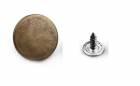 Button for Jeans 20 AMERICANO SMOTH - old brass / stainless steel /