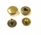 Snap fasteners 12,5 ALFA / OLD BRASS /  package 20 pieces