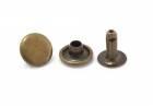 Rivets automatic 9mm / colour old brass / - packaging 100 pieces