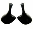 Heels Plastic Black PLASTBUT 60396/2/C