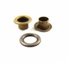 Eyelets with base 6  / colour old brass / - packaging 100 pieces