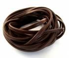 Synthetic leather round handles for bags 12mm - colour dark brown