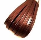 Leather straps for shoes 10mm - colour dark brown