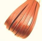 Leather straps for shoes 12mm - colour light brown