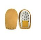 Heel cushions with foam latex covered leather beige - men