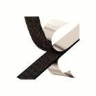 Velcro hook and loop 25mm - colour black - ADHESIVE