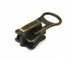 Slider T8 to pressure die casted zipper - colour old brass