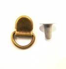 Handle 12  with rivets / old brass / - packaging 20 pieces