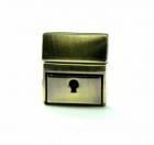Briefcase locks 32X35 model 0321 colour old brass