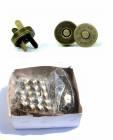 Magnetic fasteners 14mm - colour old brass / package100pcs. /