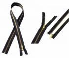 Zip fasteners fixed T5 - 80cm black - GOLD