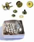 Magnetic fasteners 14mm /single rivet/ - colour old brass / package 100pcs