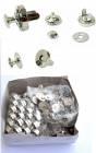 Magnetic fasteners 18mm / single rivet/ - colour nickel / package 100pcs /