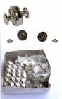 Magnetic fasteners 14mm /double rivet/ - colour nickel / package 100pcs. /